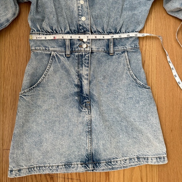 Mango denim dress, size XS, worn once, like new - Picture 6 of 11